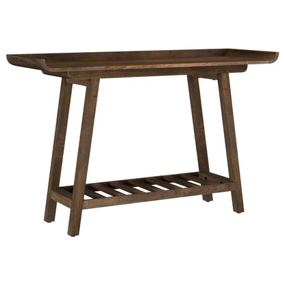 Ornelas - Console Table With Slatted Shelf - Mango Brown Coaster Fine Furniture