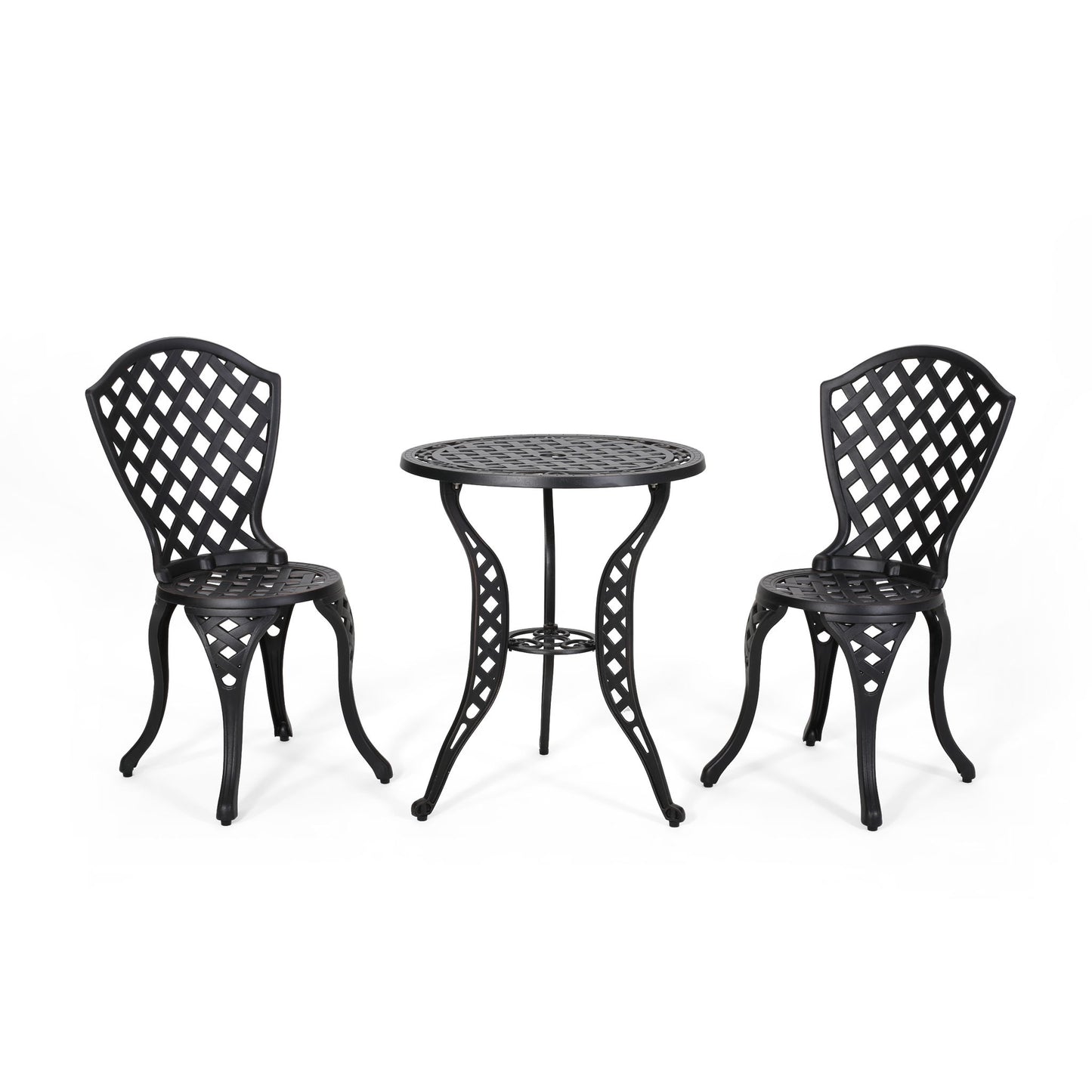 Bono Metal Bistro Set - Black Noble House