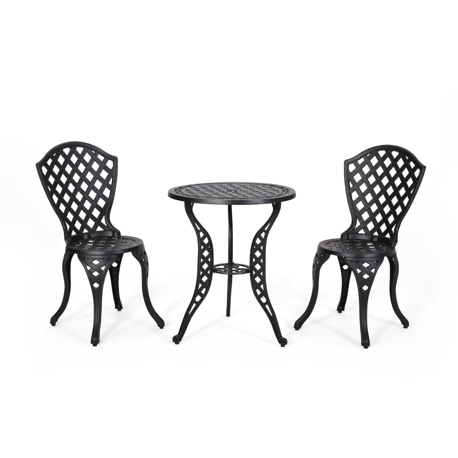 Bono Metal Bistro Set - Black Noble House
