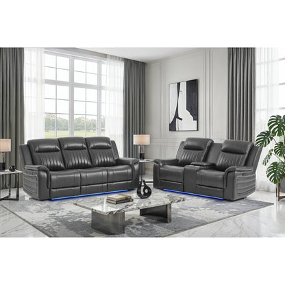Ian - Set With Power Reclining Global Furniture USA