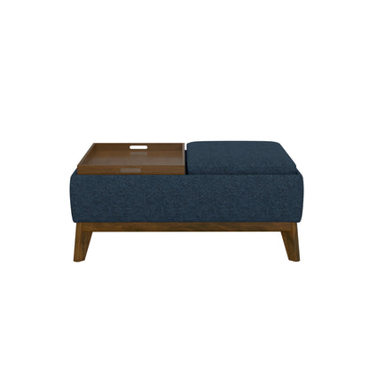 Reversible Tray Ottoman - Blue Emerald Home