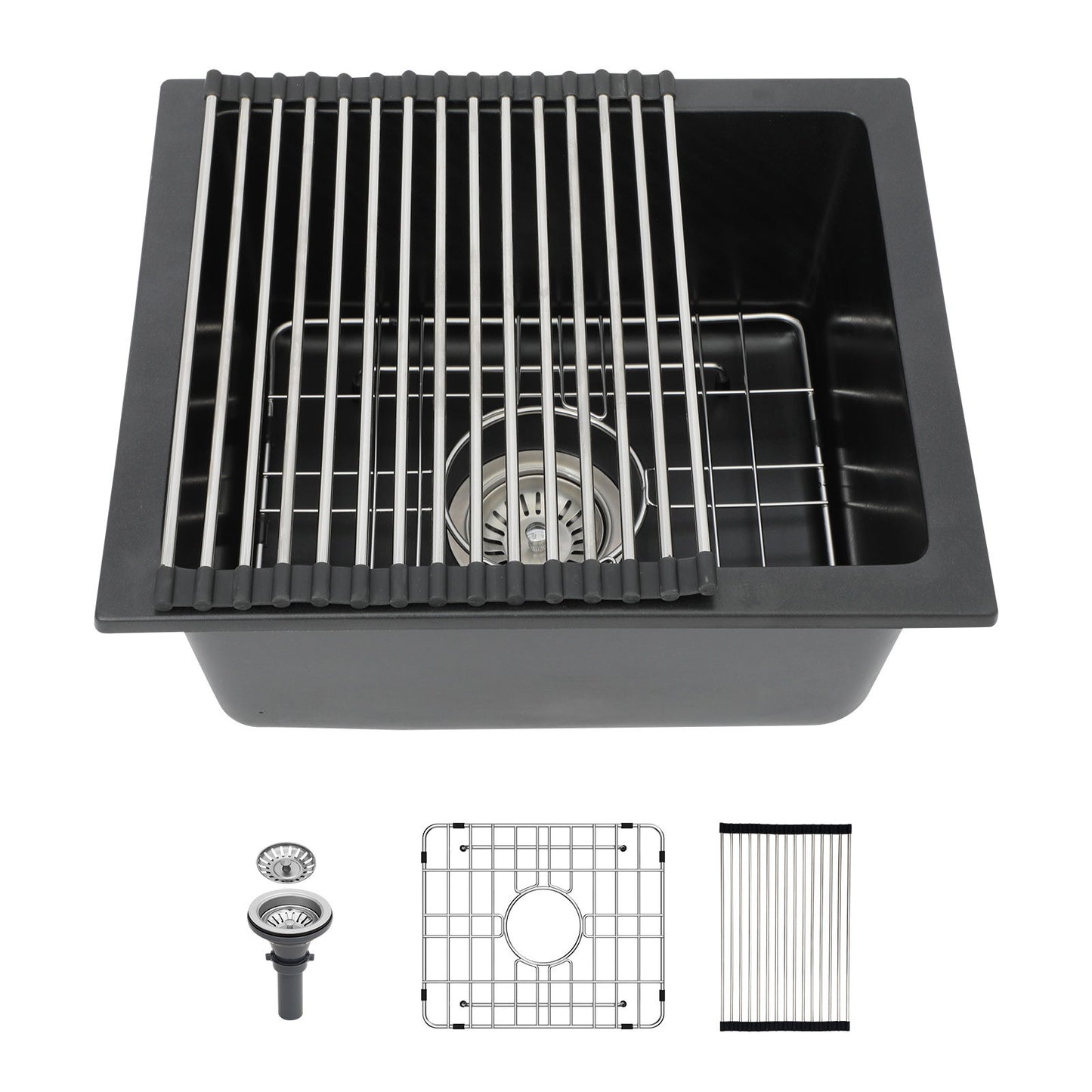 Modern Quartz Kitchen Sink Undermount Granite Composite Daily Nest