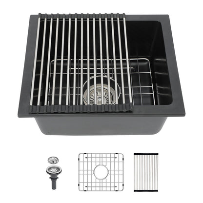 Modern Quartz Kitchen Sink Undermount Granite Composite Daily Nest