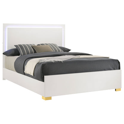 Jeremiah - LED Panel Bed With Touch Controlled Lighting Furniture Max
