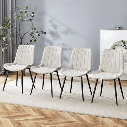 Modern Style Extended Seat Cushion Dining Chair Set Home Essentials
