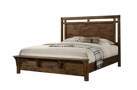 Curtis - Panel Bed Crown Mark