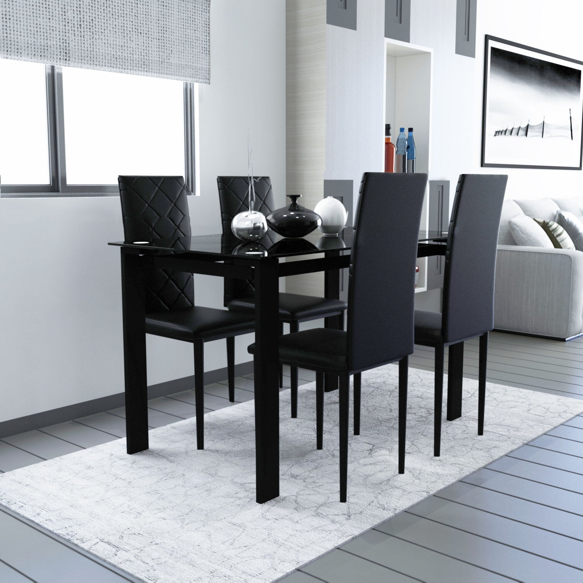 Modern Dining Chair With Diamond Design Home Essentials