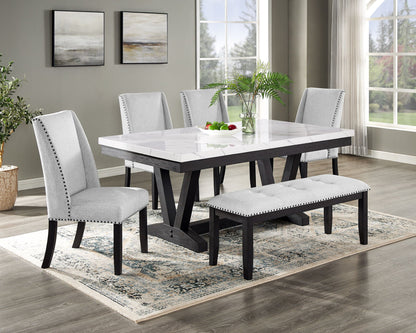 Vance - Dining Room Set - Charcoal / Gray Crown Mark