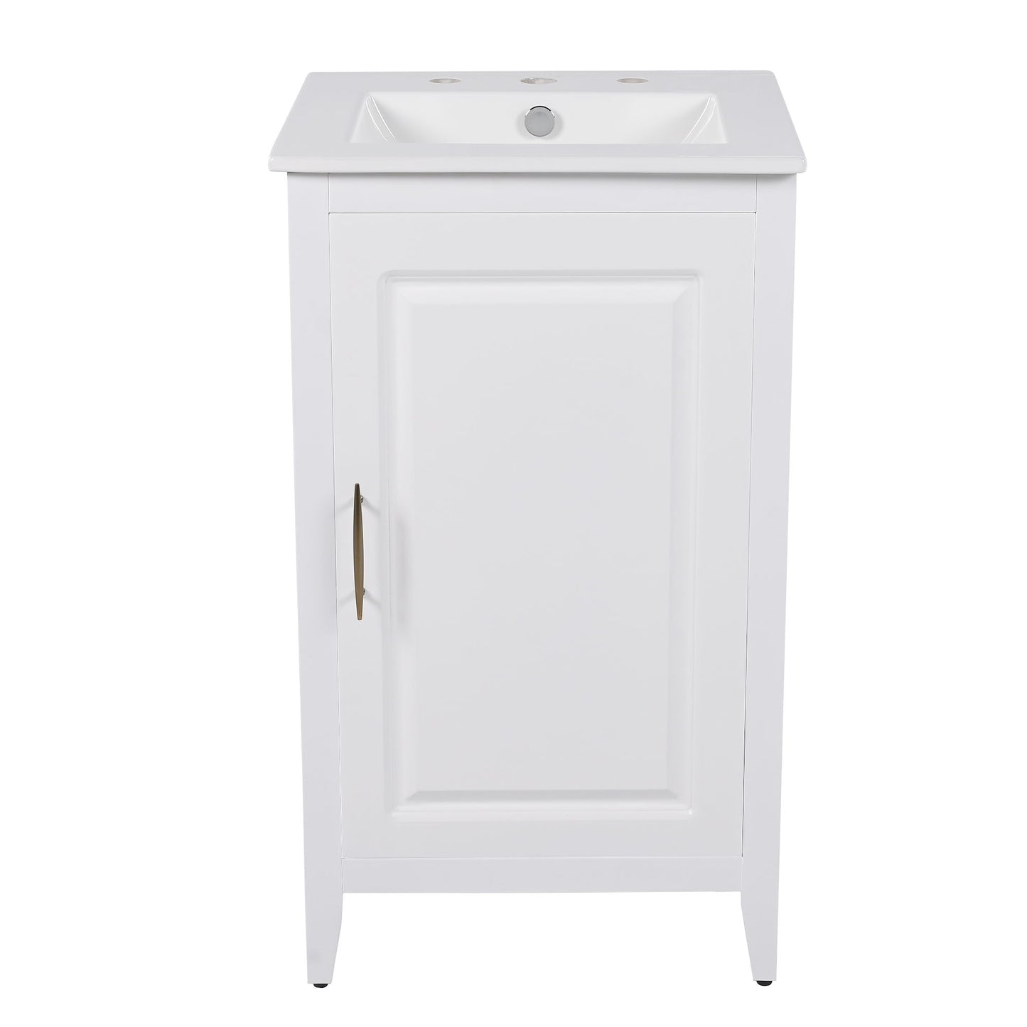 Modern Bathroom Vanity With Sink, Functional Drawer, Soft- Closing Door Noble House