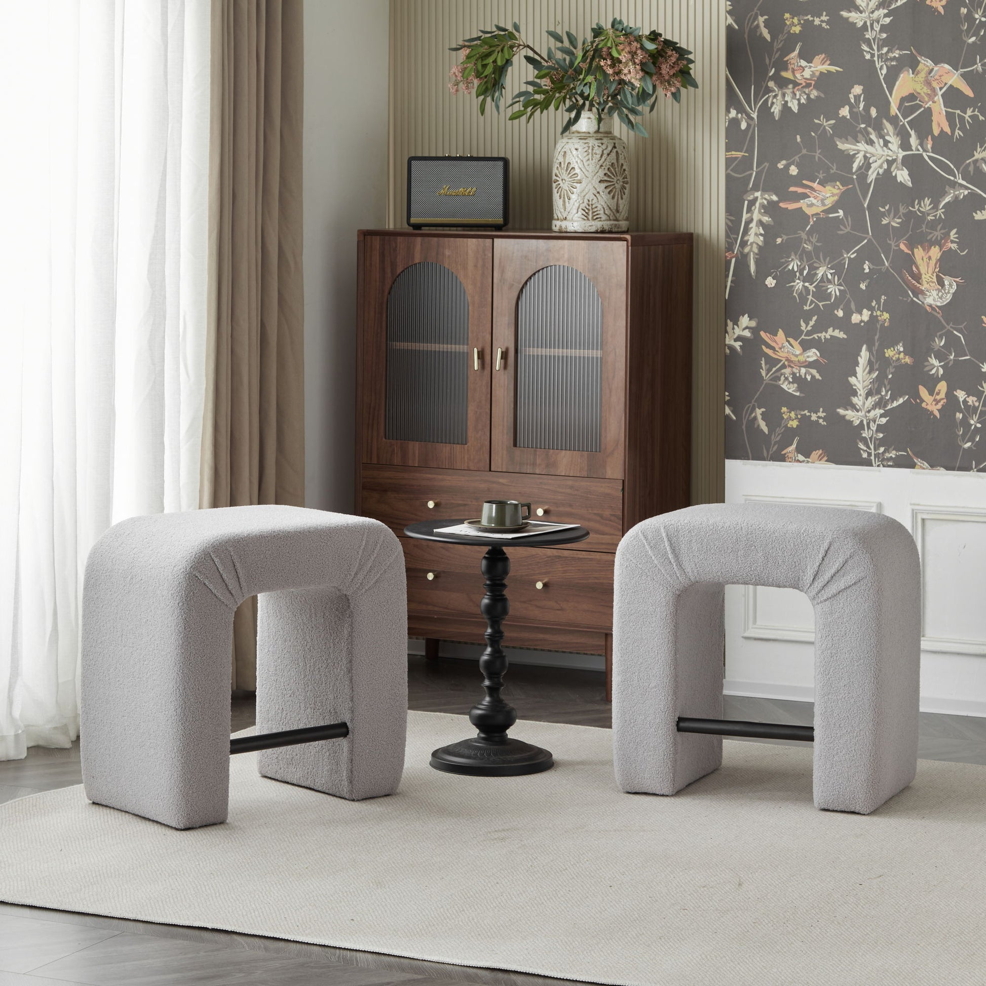 Boucle Stool (Set of 2) Noble House