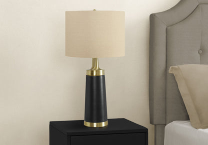 Lighting, Table Lamp, Resin, Contemporary - Black / Cream