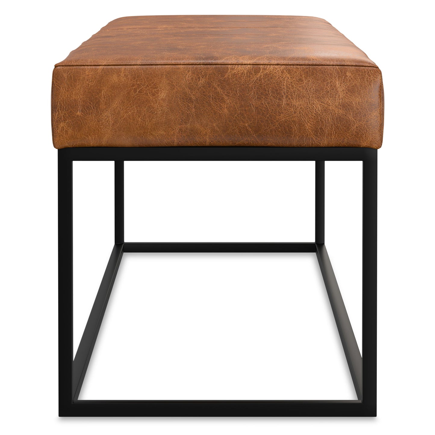 Candice - Ottoman Bench - Tan / Black Simpli-Home