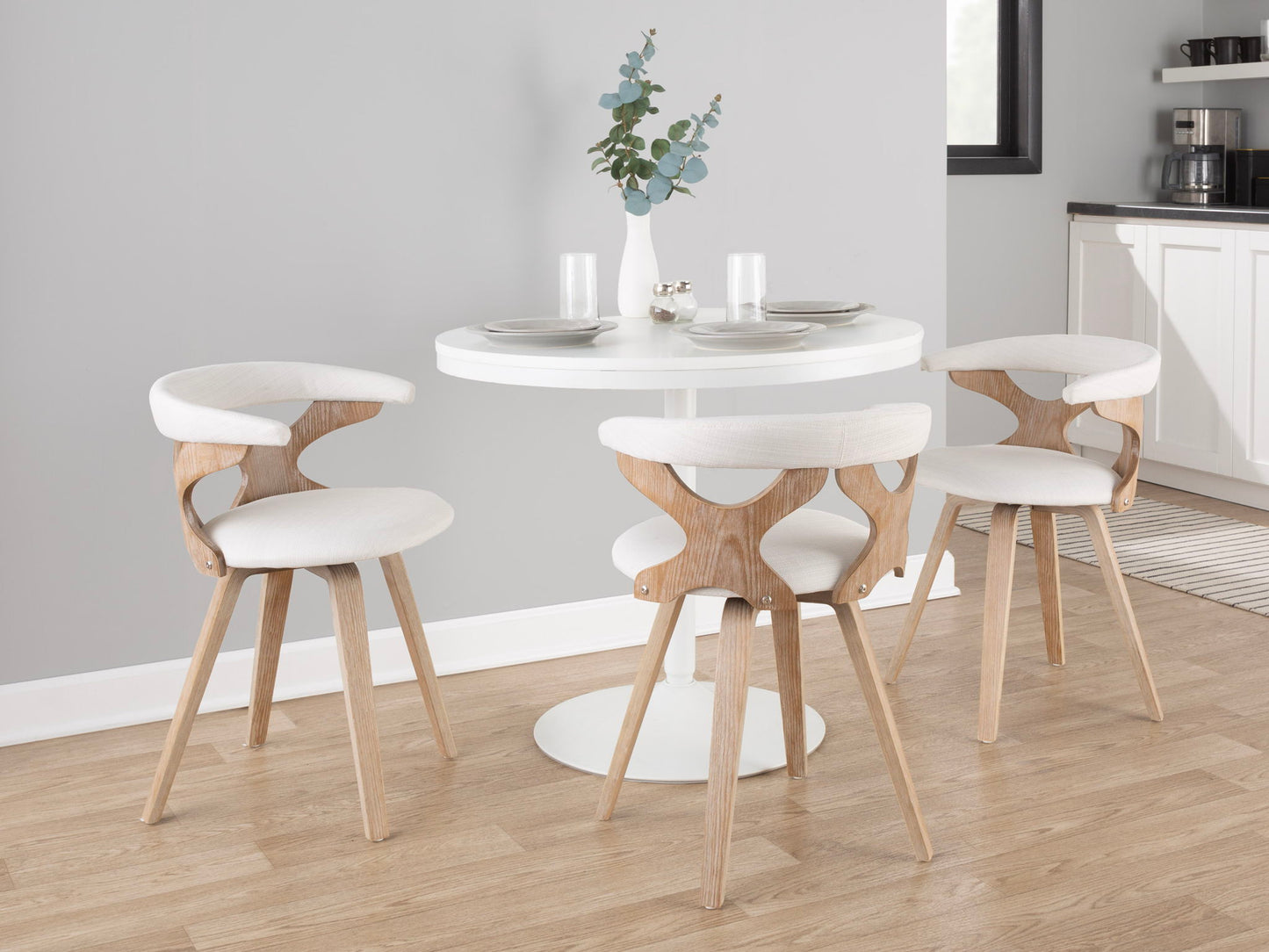 Gardenia - Mid Century Modern Dining Chair Lumi Source