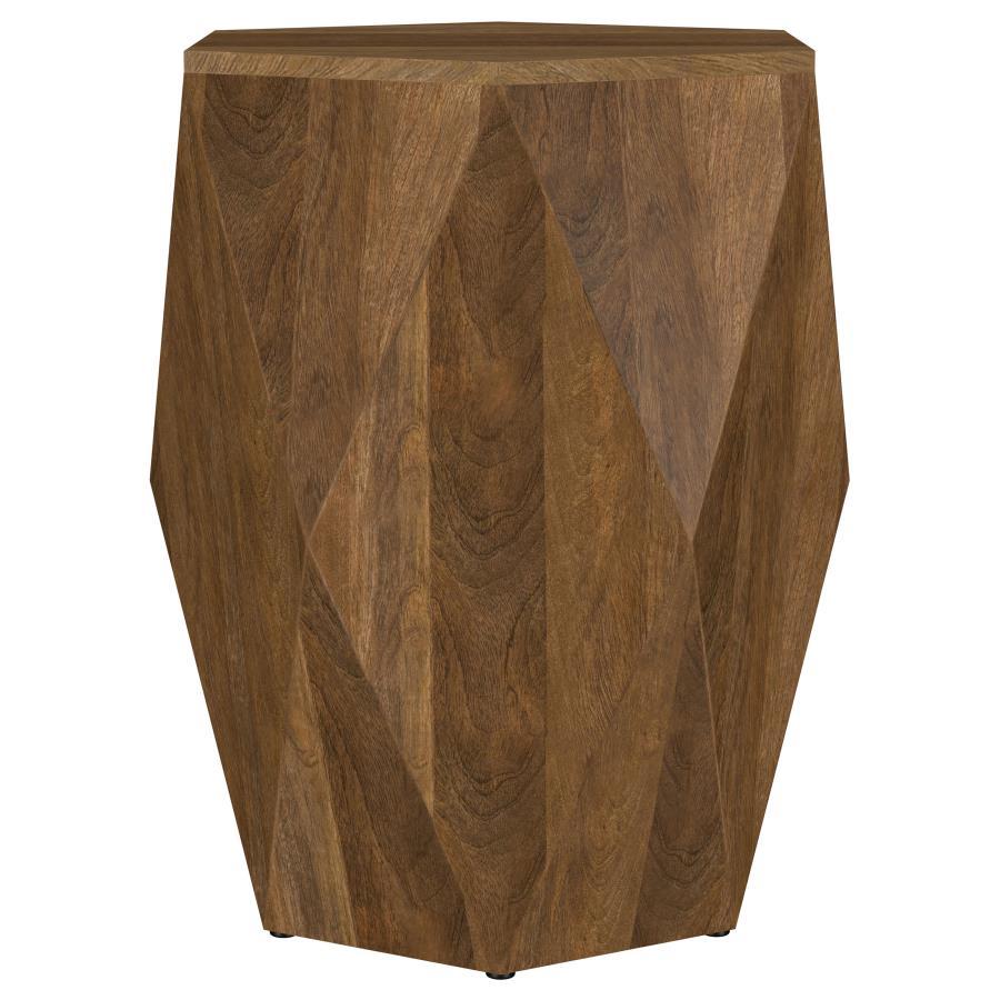 Zalika - Hexagonal Solid Mango Wood Table Coaster Fine Furniture
