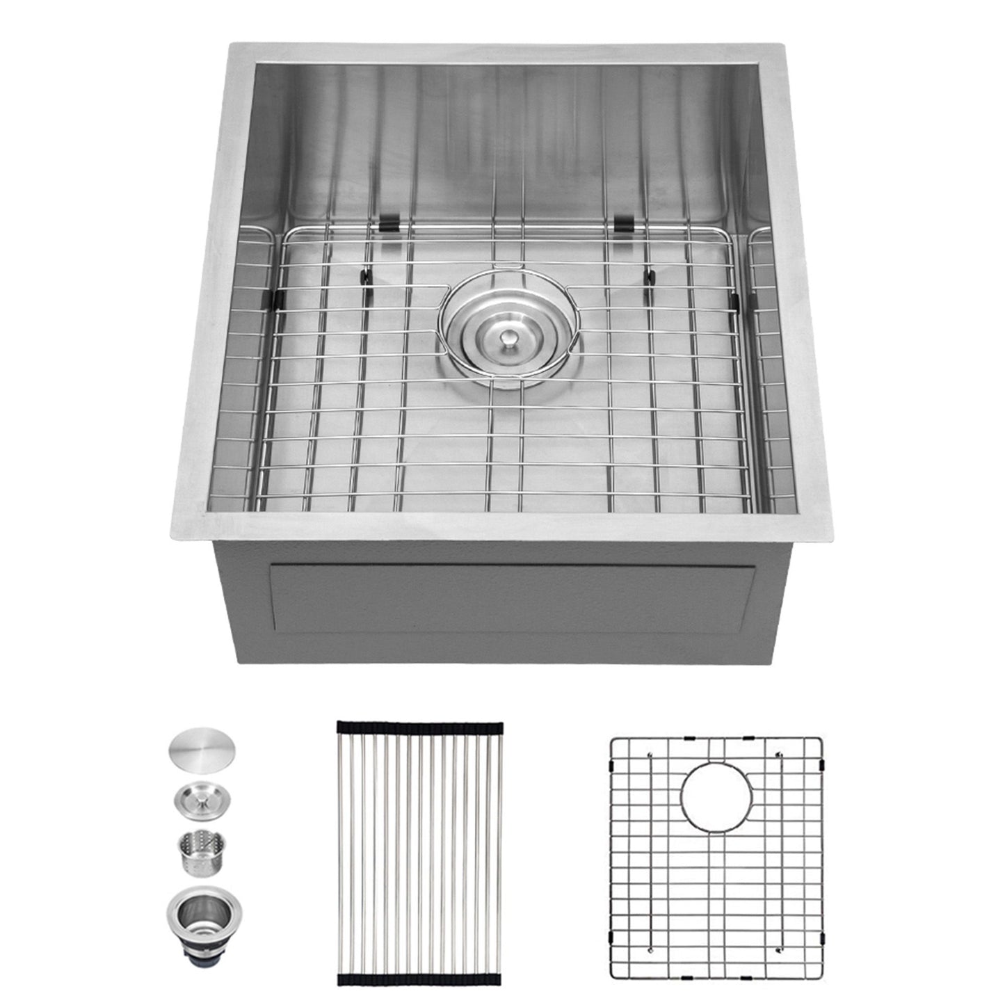 Modern Style Undermount Sink With Stainless Steel, Deep Single Bowl Daily Nest