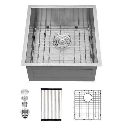 Modern Style Undermount Sink With Stainless Steel, Deep Single Bowl Daily Nest