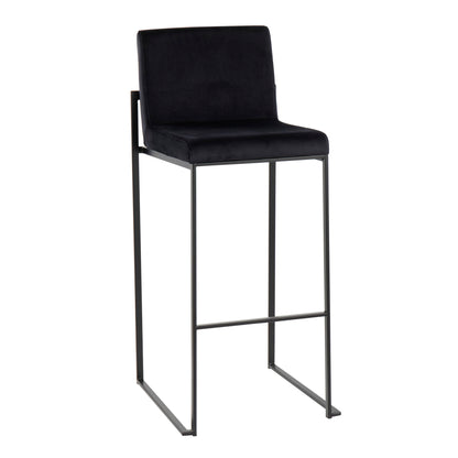 Fuji - Contemporary High Back Barstool Elegant Design Lumi Source