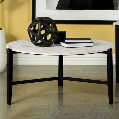 Tandi - Round Faux Marble Table CoasterEssence