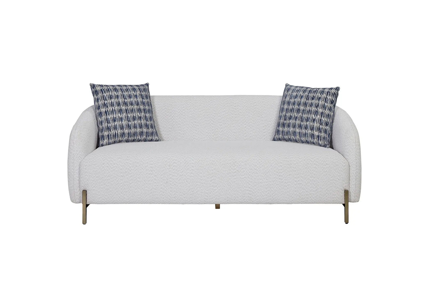 Rounded Sofa - White Bernards Furniture