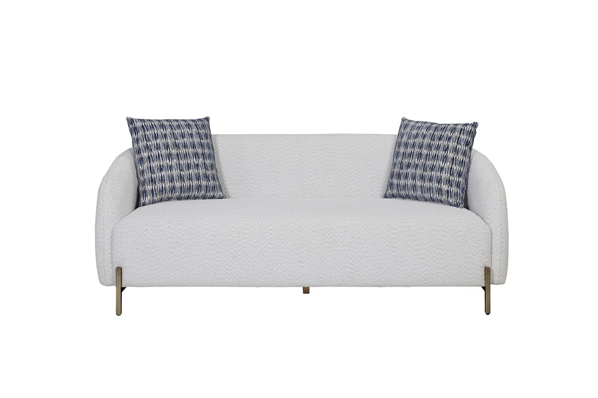 Rounded Sofa - White Bernards Furniture