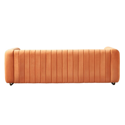 Contemporary Velvet Sofa Couch For Living Room Home Essentials