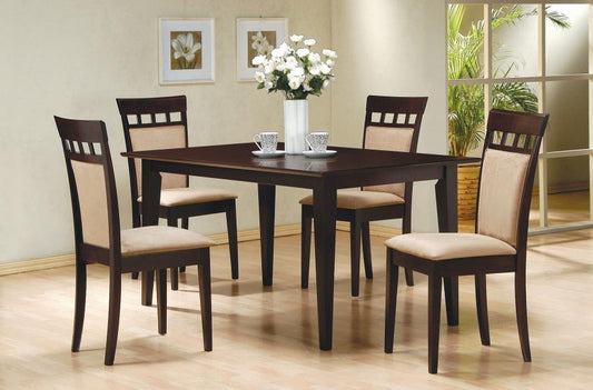 Gabriel - 5 Piece 59" Rectangular Dining Set - Cappuccino Coaster Fine Furniture
