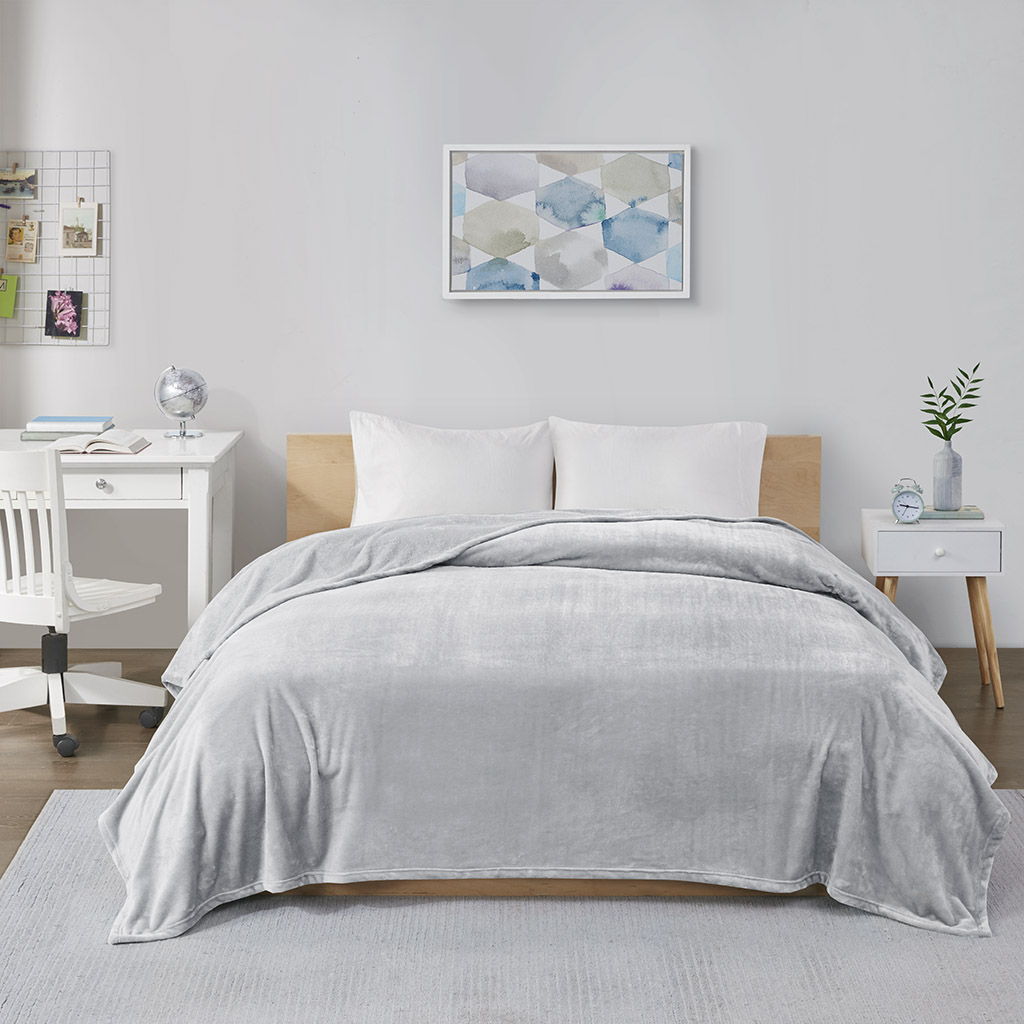 Twin Oversized Blanket - Gray Intelligent Design