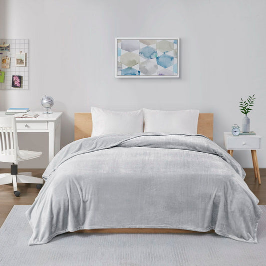 Twin Oversized Blanket - Gray Intelligent Design