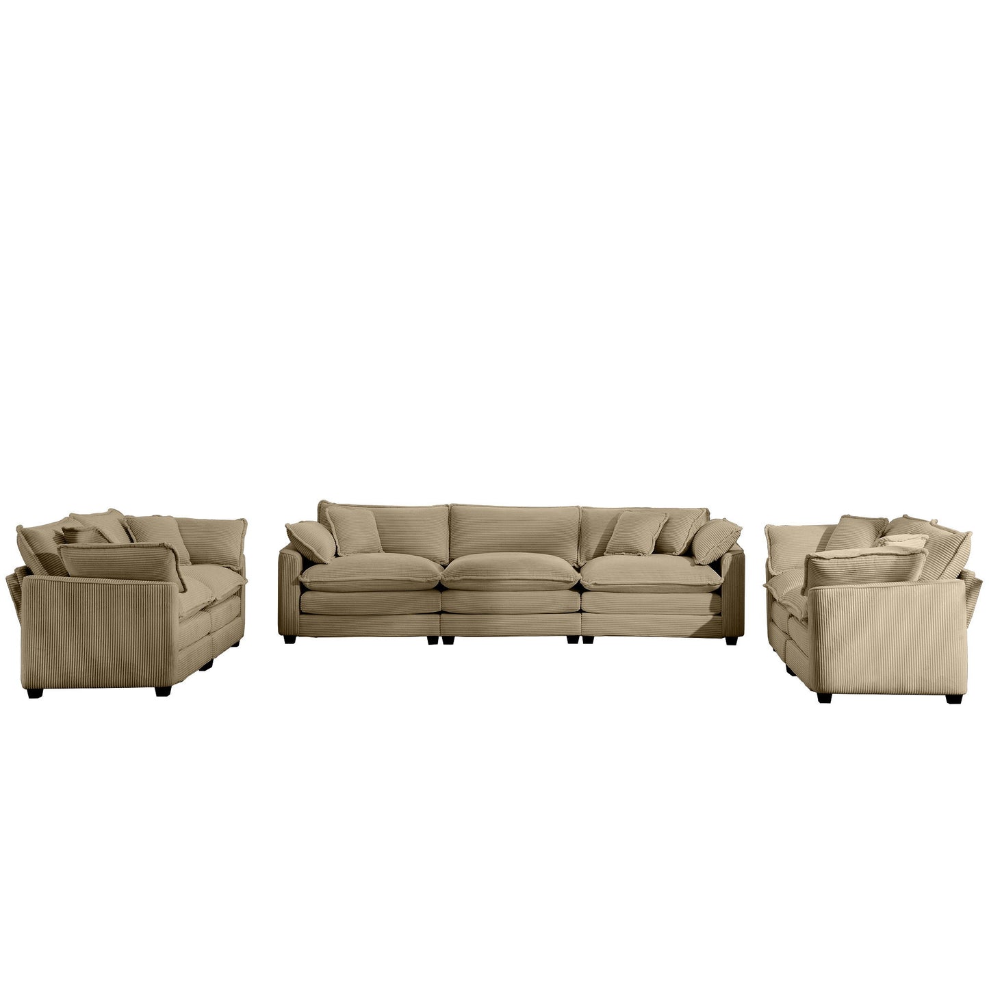 Elegant Oversized Sectional Sofa Set With Deep Seats And Flexible Layout Home Essentials