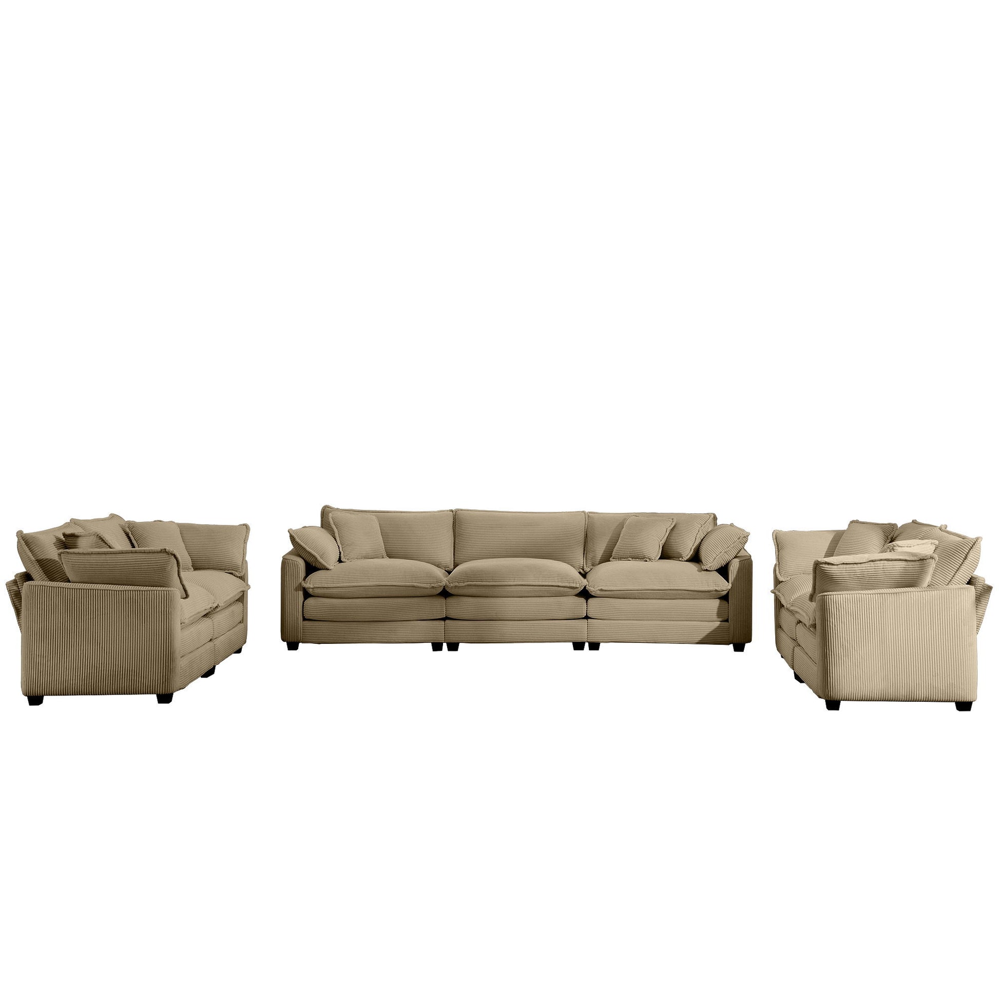 Elegant Oversized Sectional Sofa Set With Deep Seats And Flexible Layout Home Essentials