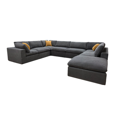 Custom Configuration Modular Sectional & Toss Pillows Home Essentials