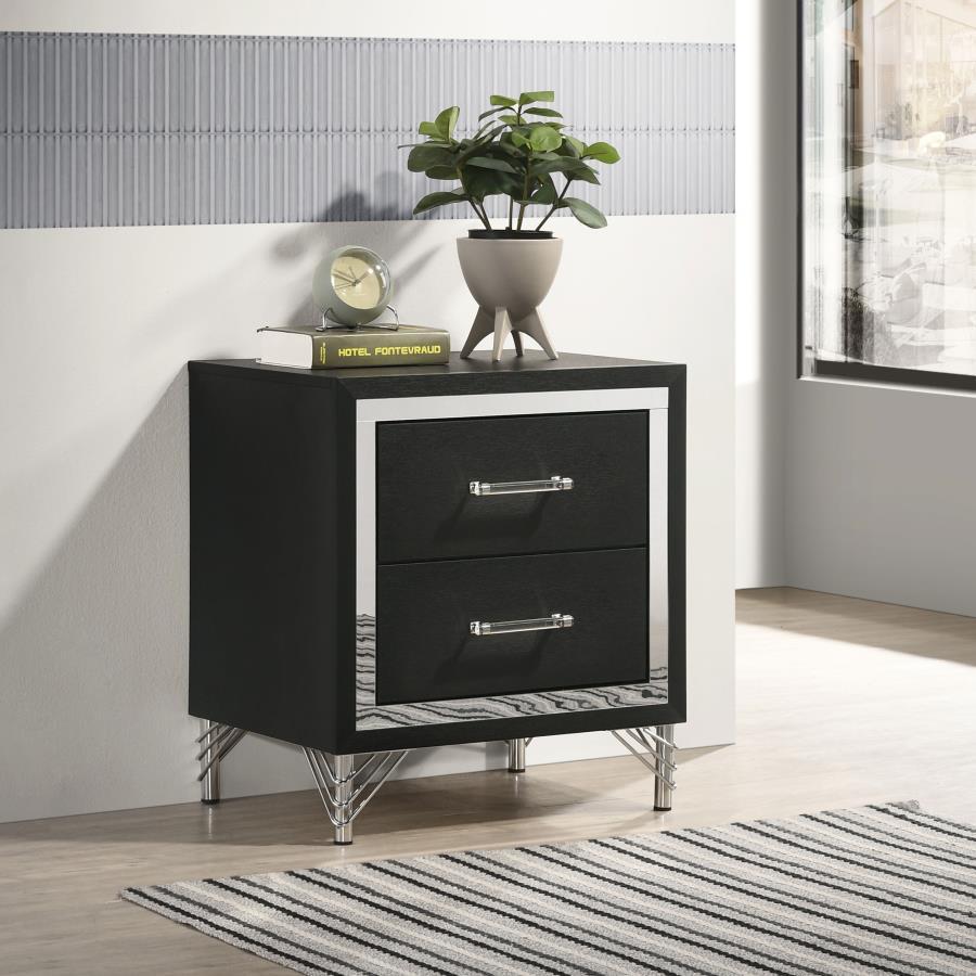 Lucia - 2-Drawer Nightstand - White Coaster Fine Furniture