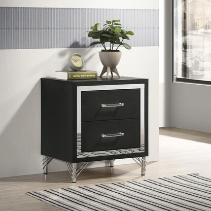Lucia - 2-Drawer Nightstand - White Coaster Fine Furniture