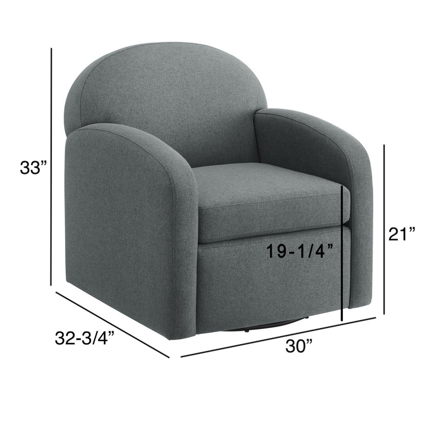 Eddie - Modern Swivel Chair With 360 Degree Functionality Ridgecrest Home