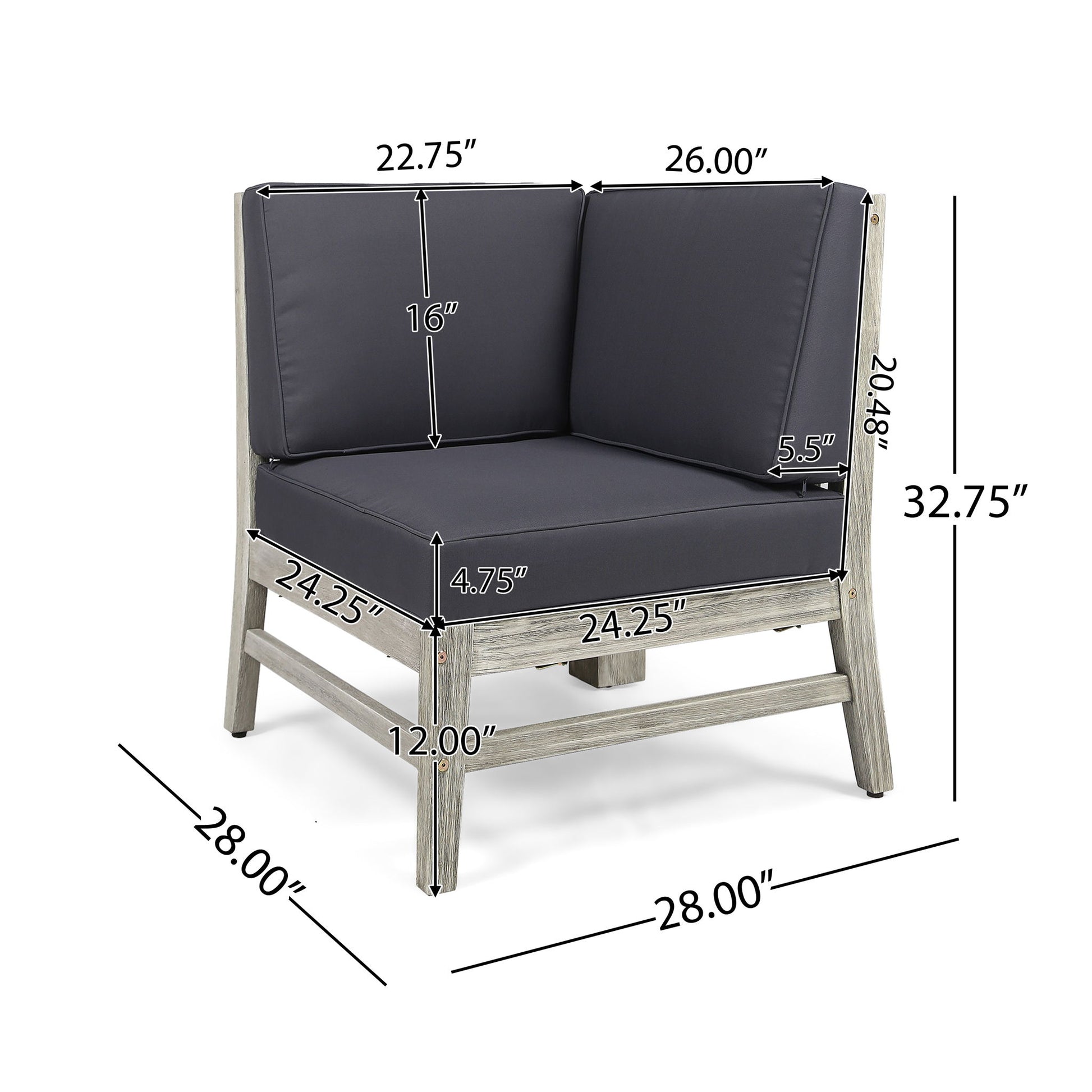 Perla - Corner Chair Noble House