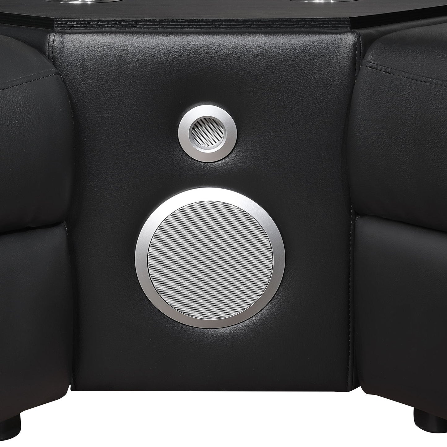Nova - Sectional With Bluetooth Speaker, LED And Lifting Wine Cabinet Matrix Furniture Group