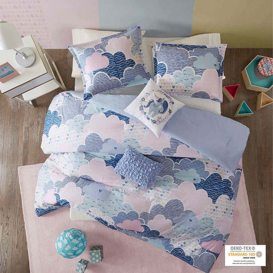 Cloud - Duvet Cover Cotton Set - Blue