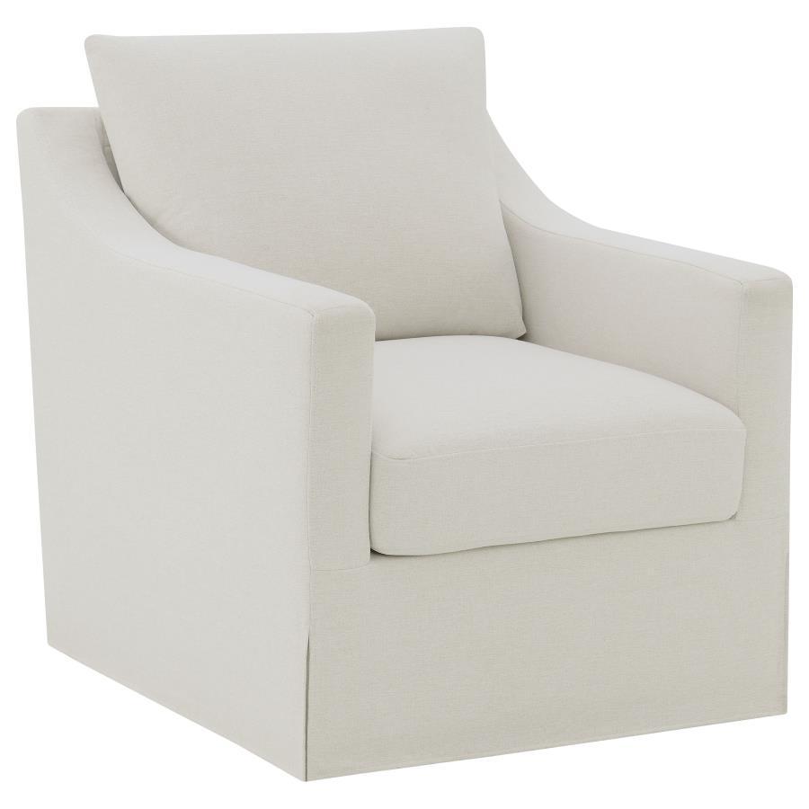 Winter - Upholstered Sloped Arm Accent Swivel Chair Coaster Fine Furniture