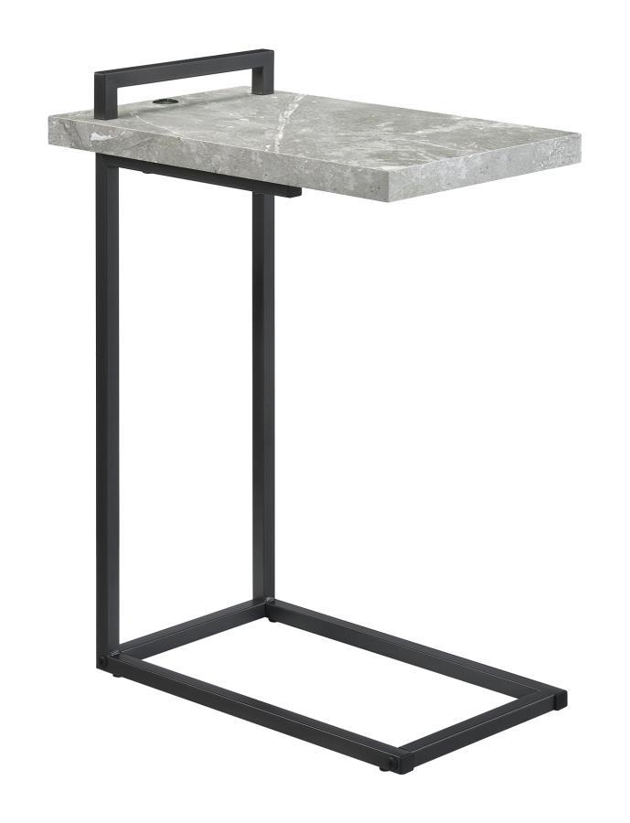 Maxwell - C-shaped Side Table USB Charging CoasterEveryday