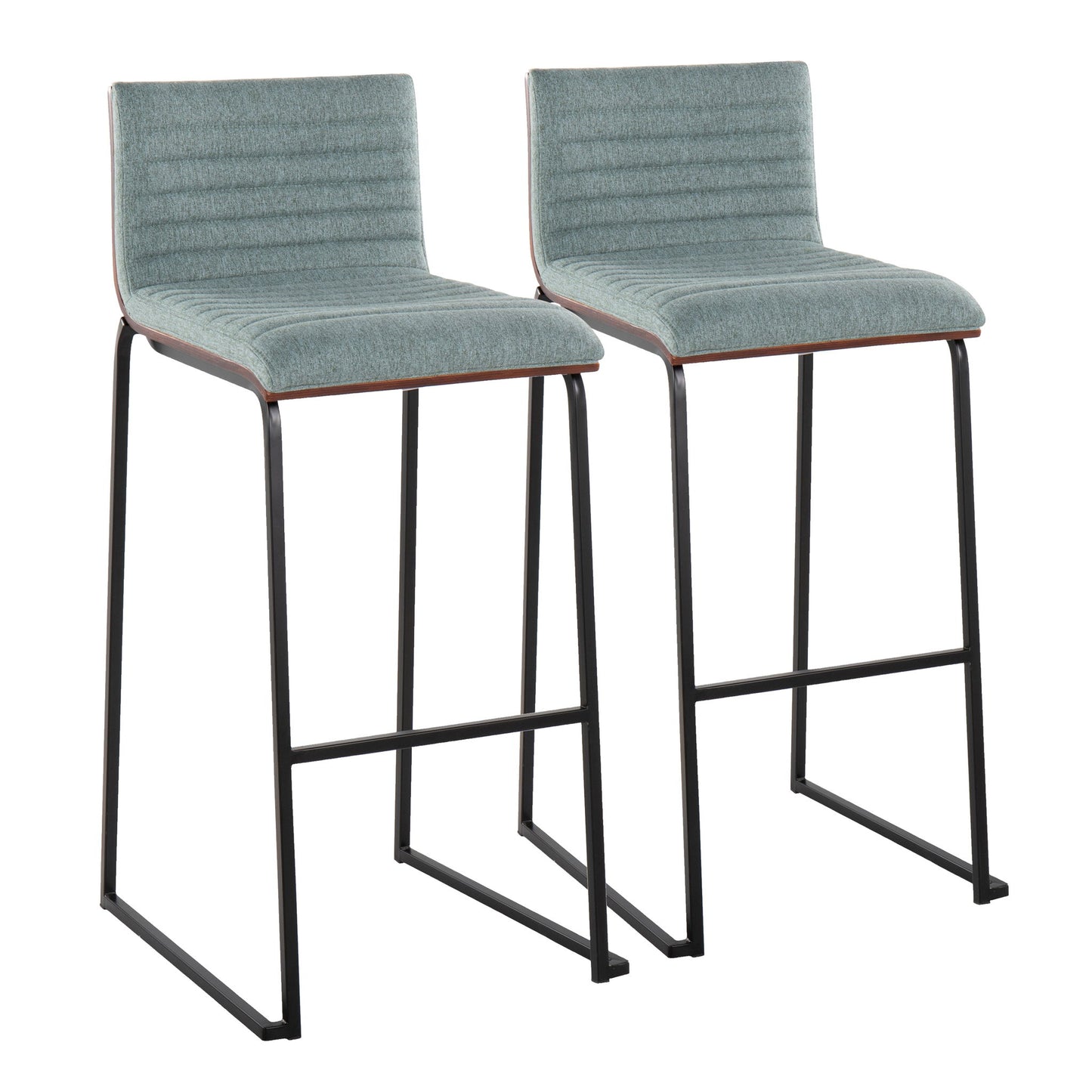 Mason Mara - Contemporary, Fixed Height Barstool (Set of 2) Lumi Source