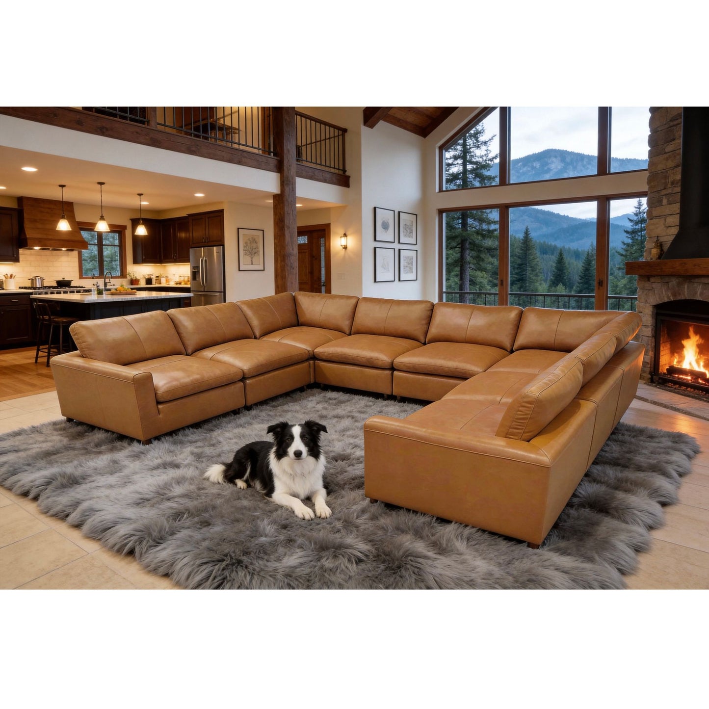 Upholstered Large Seating Modular Design Sectional Home Essentials