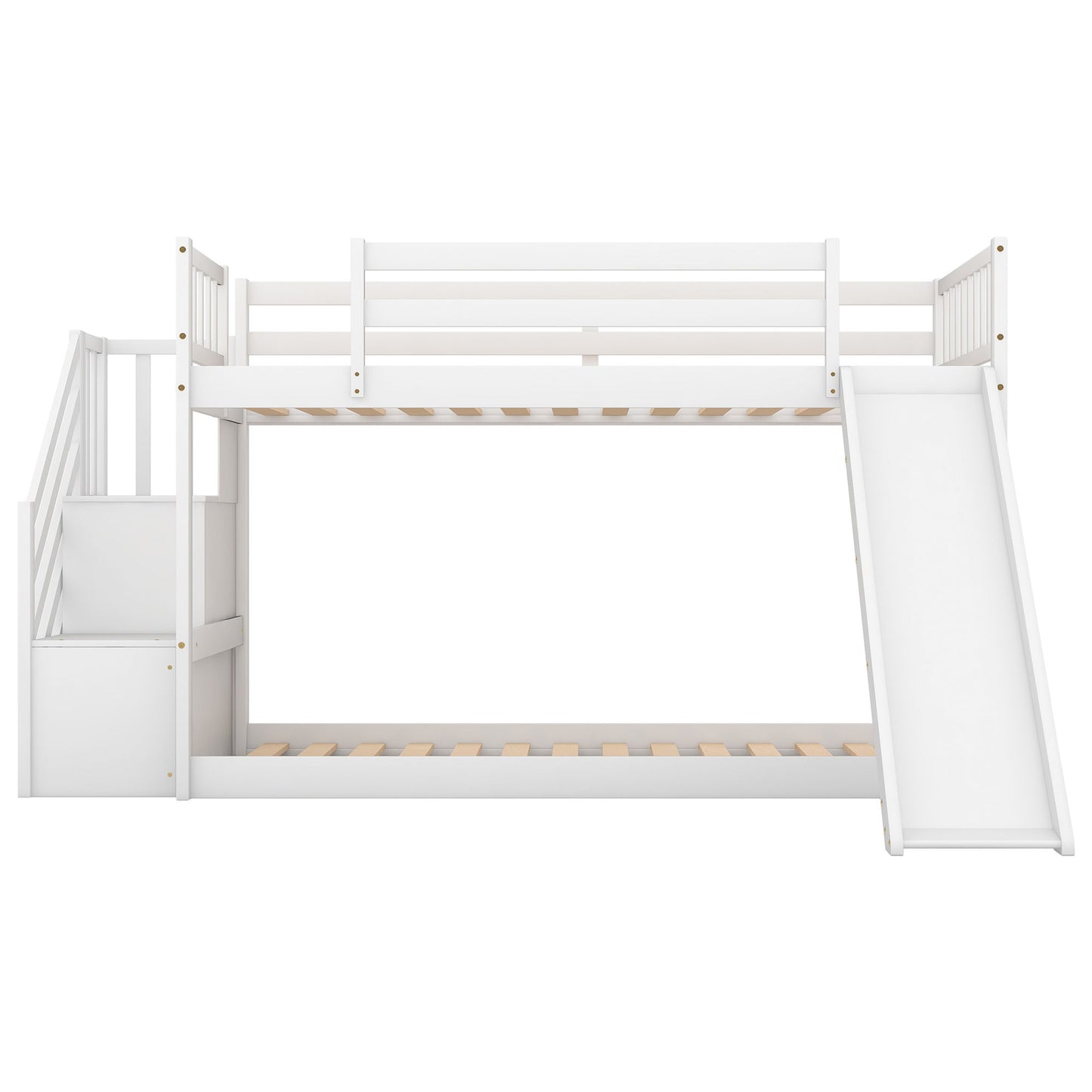 Bunk Bed With Convertible Slide And Stairway Hearth and Haven