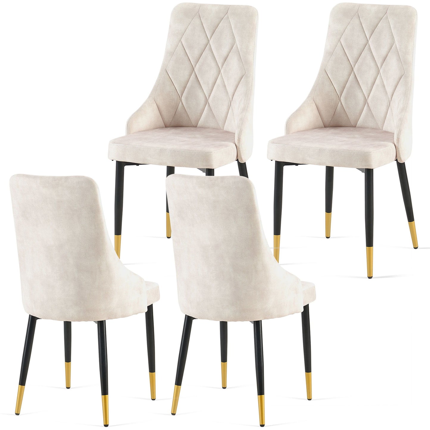 Dining Chairs Living Room Chair Modern Kitchen Armless Side Chair With Metal Legs Home Essentials