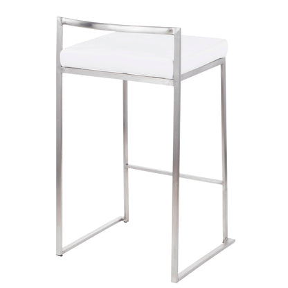 Fuji - Contemporary Elegant Stackable Counter Stool Set Lumi Source
