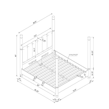 Sarai - 5 Pieces Bedroom Set With Upholstered Headboard Global Furniture USA