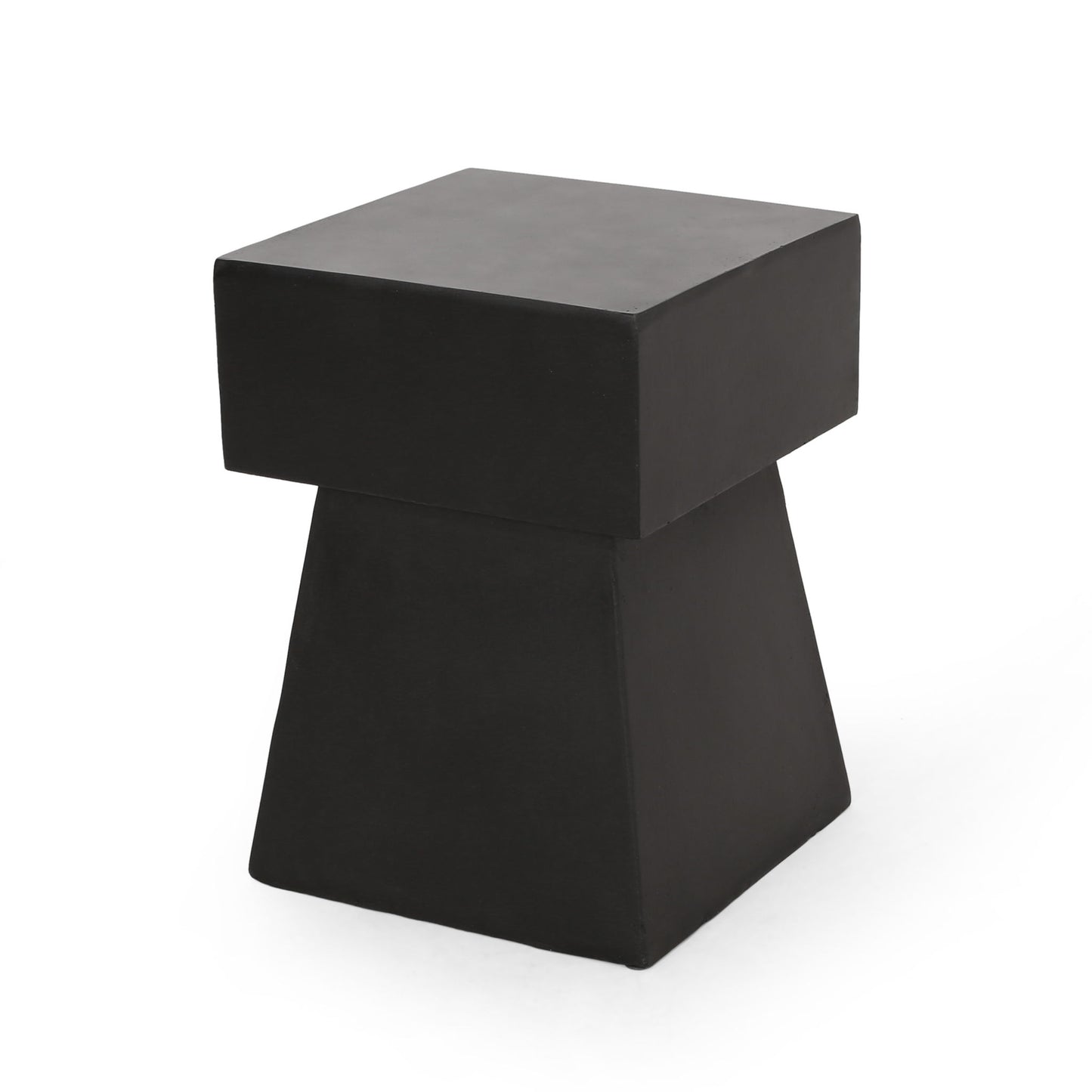 Outdoor Side Table, Patio End Table - Black Noble House