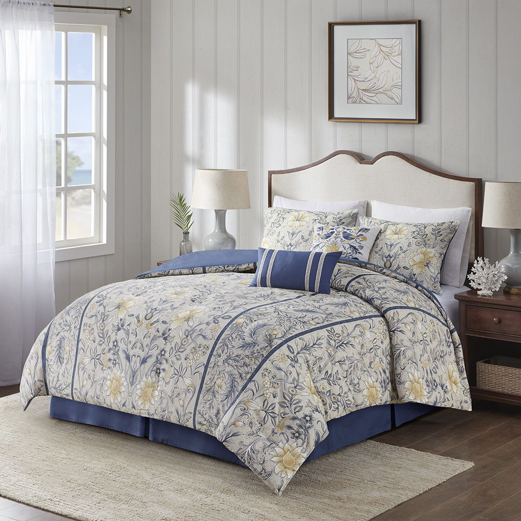 Livia - 6 Piece Comforter Set - Multi Harbor House