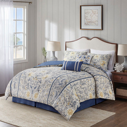 Livia - California King 6 Piece Comforter Set - Multi Harbor House