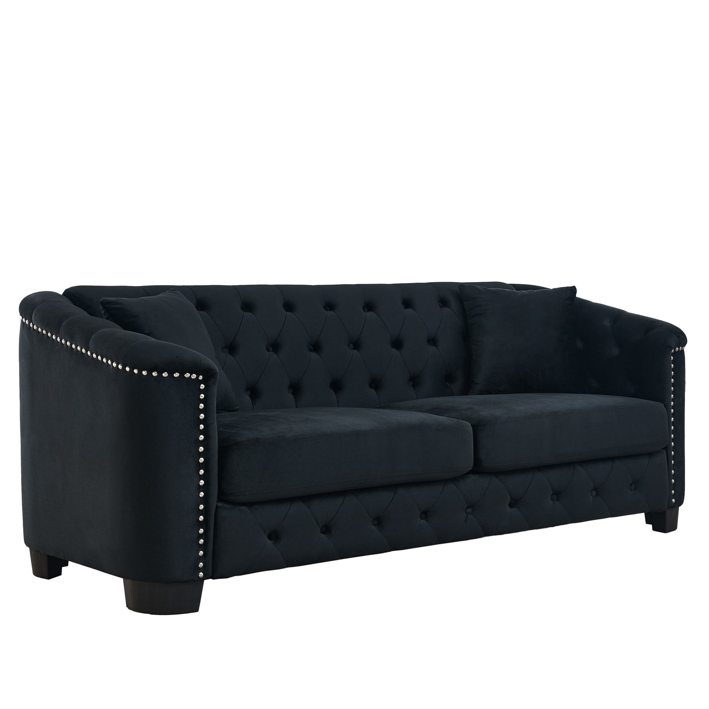 Modern Chesterfield Sofa With Tufted Backrest For Living Room Home Essentials