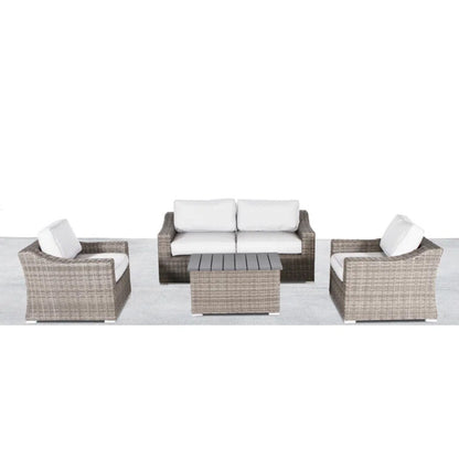 Stylish Sofa Seating Group With Cushions Perfect For Outdoor Gatherings LSI Patio Furniture
